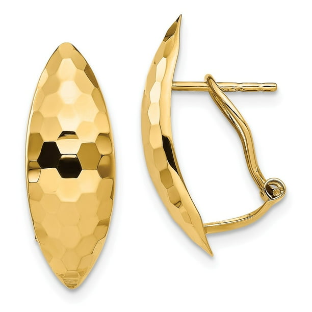 Leslies 14K Yellow Gold Polished Hollow Domed Post Earrings Leslies 14K Yellow Gold Polished Hollow Domed Post Earrings